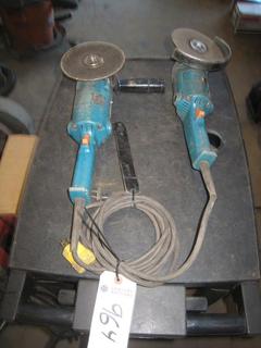 (2) Makita Angle Grinders.