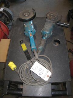 (2) Makita Angle Grinders.