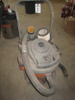 Rigid Shop Vac With Accessories on Cart. 12 Gallon. 5.0 HP.