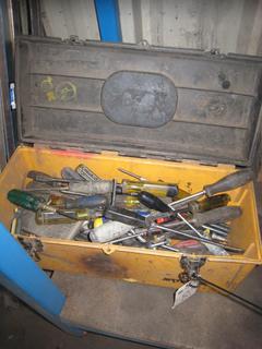 Toolbox of Assorted Screw Drivers.