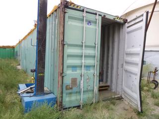 40' Storage Container CCIU 750297. c/w Contents, Wired For Electrical. Note:  Buyer Responsible For any Dismantling, Lifting & Loading.