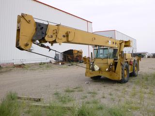 P&H R-200 Hyd. 20 Ton Crane c/w 116 HP, Powershift Trans, Cab, 16-24 Tires. Showing Engine 1 1014 Hours, Engine 2 1486 Hours. S/N 45104. Buyer responsible for removal