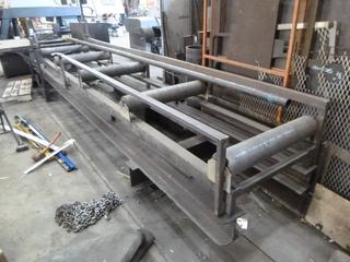 (2) Custom Metal Roller Tables 30"x 40". Note:  Buyer Responsible For any Dismantling, Lifting & Loading.