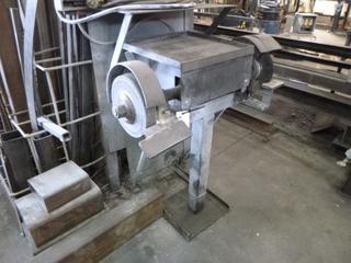 Bench Grinder w/ Enclosed Custom Metal Case. Buyer Responsible for Removal. 