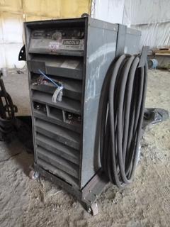 Lincoln Arc Welder DC-1500 w/ Custom Metal Cart, Contents, Hoses, and Welding Wire. 