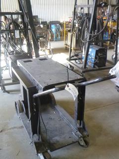 Lincoln Electric Metal Cart on Castors w/ Contents 24"x 34"x 57". 