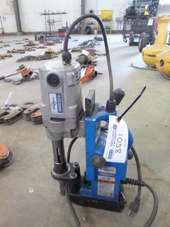 Hougen Portable Magnetic Drill w/ Swivel Base S/N 35172. 