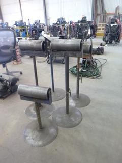 (5) Steel Rollers w/ Adjustable Height and Custom Metal. 