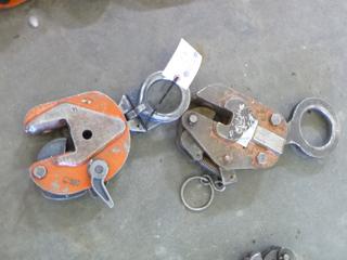 (2) 2 Ton Vertical Plate Clamp. 