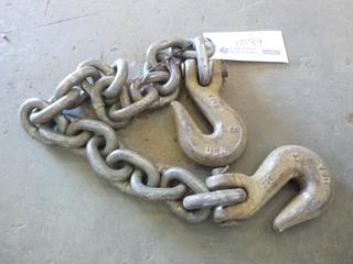 2' Chain w/ Hooks, 1/2". 