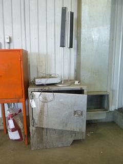 Metal Cabinet 27"x 34"x 39" w/ Contents. Buyer Responsible for Removal. 