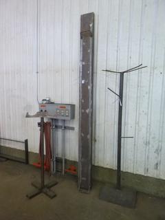 (3) Custom Metal Cord Racks and Bar w/ Contents. 