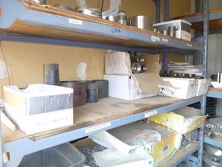 Shelf of Fittings, Washers, and Hex Bolts. 