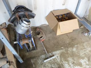 Pipe Bender, Pipe Cutter, Large Sockets, and Diesel Fuel Lubricant. 