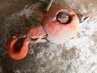 (2) McKissick 7 Ton Crane Ball Hooks. 