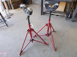 (2) L Series Pipe Stand, Max Load 5000lbs. 