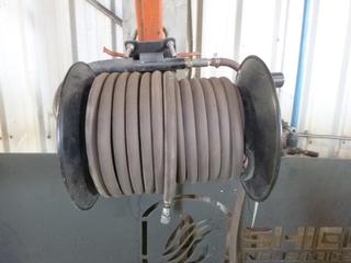 3/8" Air Hose w/ Reel, 75' Long. Buyer Responsible for Removal. 