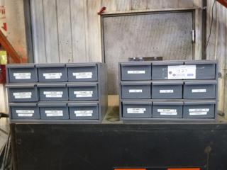 (2) Metal Bins w/ Contents. 