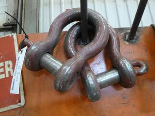 (2) 1.5" Clevis/Shackles. 