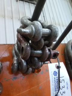 (6) Clevis/Shackles 3/4" and 5/8". 