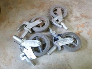 (4) 8" Swivel Castors w/ Brakes. 