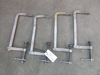 (4) 12" Bessey C-Clamp. 