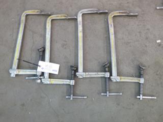 (4) 12" Bessey C-Clamp. 