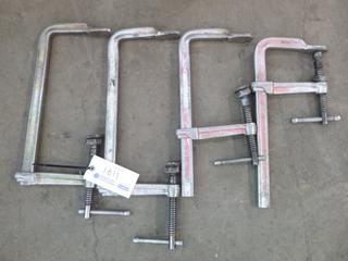 (4) 12" Bessey C-Clamp. 