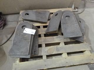 Pallet of Steel Plates w/ Cut Steel Plates. 