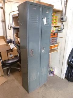 (2) Lockers w/ Contents 1'x 2'x 6'. Buyer Responsible for Removal. 