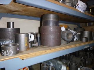 Miscellaneous Pipe Fittings, Elbows, and Caps. 