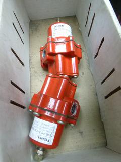 (2) Fisher Gas Regulator. 