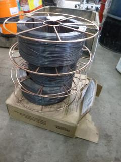 (4) Lincoln Electric Metal shield MC-6 Spools of Gas Shielded Core Wire. 