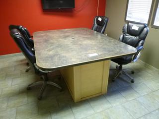 Conference Table w/ Chairs. Buyer Responsible for Removal. 