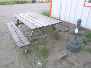 Picnic Table 30"x 65"x 84". 