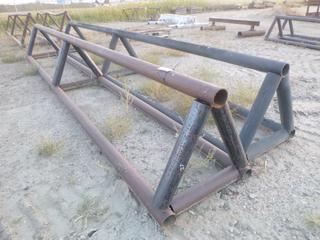 (2) Steel Sawhorses 2.5'x 3'x 20'.  Note:  Buyer Responsible For Lifting & Loading.
