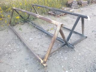 (2) Steel Sawhorses 2.5'x 3'x 10'.  Note:  Buyer Responsible For Lifting & Loading.