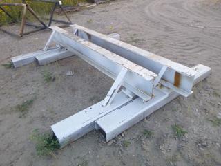 (2) Steel Sawhorses 1.5'x 6'x 8'.  Note:  Buyer Responsible For Lifting & Loading.