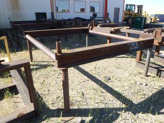 (2) Metal Racks Custom Build w/Out Contents. Buyer Responsible for Removal. 