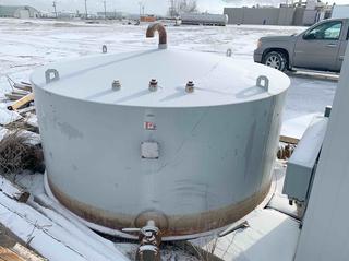 1997 Argo Sales 9'6" x 4' 50 BBL tank 3/16" Floor, shell and roof, Weight 3,000 pounds s/n 6386. Note* Buyer responsible for loading and freight. Located at 5704 54 St, Taber, AB 