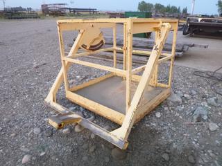 JWHM safety cage/lift basket. Model: IMAN. 250 lbs capacity. Approx 46" x 46" x 46"