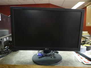 LG 24" monitor. Model: W2442PAT. Adjustable height stand