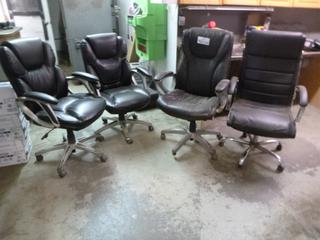 (4) office task chairs