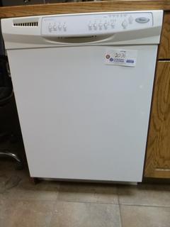 Whirlpool dishwasher model: Quiet Partner II. Comes w/ contents. Unknown working condition. Buyer responsible for disconnect/removal