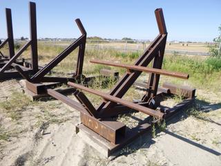 Heavy duty pivoting jig. Approx 162" x 115" x 45". Buyer responsible for removal