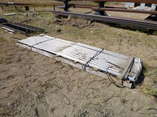 Qty of unused tin siding/sheets. Approx 124" x 34" larger sheets, approx 66" x 34" smaller sheets