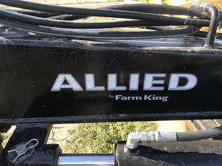 Allied Farm King 100108 Hyd. Rear Blade, 45" Hook Up, 108" Blade. S/N 257506512. Note:  No Forklift On Site, Buyer Responsible For Loadout.