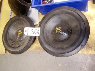 (2) Kaption SPL1200 12" Audio Speakers. Note:  No Forklift On Site, Buyer Responsible For Loadout.