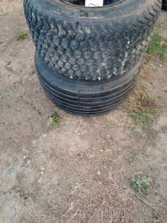 (2) 18x8.5 Utility Tires. Note:  No Forklift On Site, Buyer Responsible For Loadout.