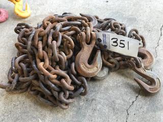 Quantity of Chains & Hooks. Note:  No Forklift On Site, Buyer Responsible For Loadout.
